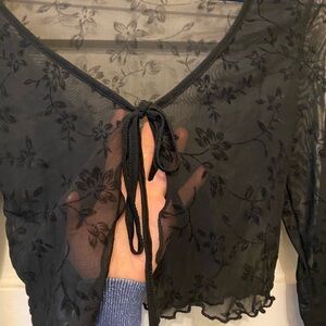 SHEIN sheer cardigan